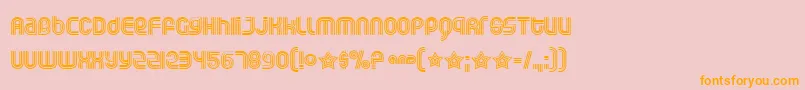 Rollogli Font – Orange Fonts on Pink Background