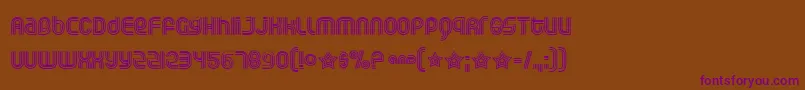 Rollogli Font – Purple Fonts on Brown Background