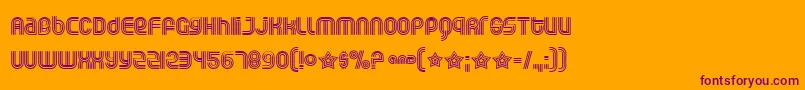 Rollogli Font – Purple Fonts on Orange Background