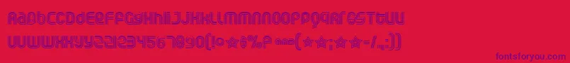 Rollogli Font – Purple Fonts on Red Background