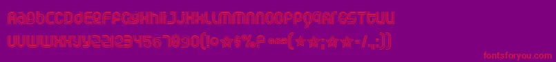 Rollogli Font – Red Fonts on Purple Background