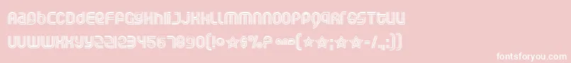 Rollogli Font – White Fonts on Pink Background