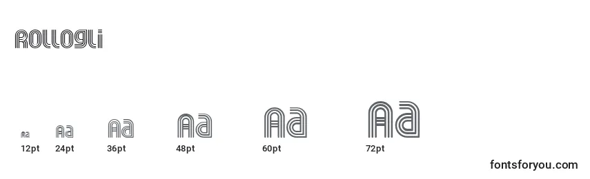Rollogli Font Sizes