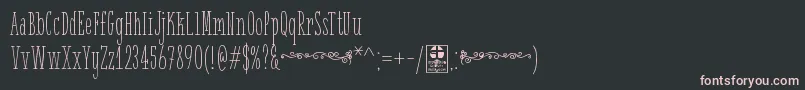 Шрифт WhiteFestiveDemo – розовые шрифты на чёрном фоне