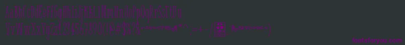 fuente WhiteFestiveDemo – Fuentes Moradas Sobre Fondo Negro