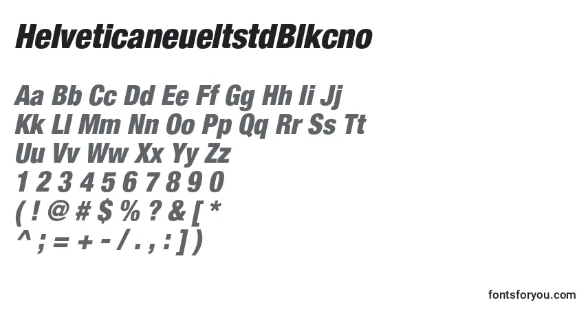 Schriftart HelveticaneueltstdBlkcno – Alphabet, Zahlen, spezielle Symbole