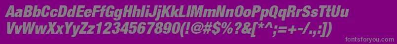 More about HelveticaneueltstdBlkcno Font HelveticaneueltstdBlkcno Font – Gray Fonts on Purple Background