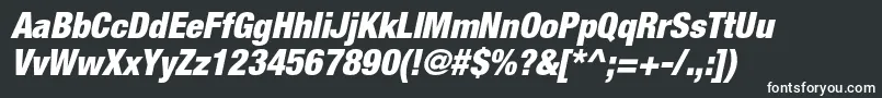 HelveticaneueltstdBlkcno Font – White Fonts on Black Background