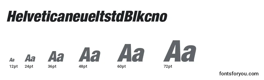 Размеры шрифта HelveticaneueltstdBlkcno
