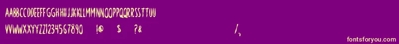 Más sobre la fuente Nevermore fuente Nevermore – Fuentes Amarillas Sobre Fondo Morado