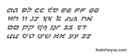BenZionExpandedItalic-fontti