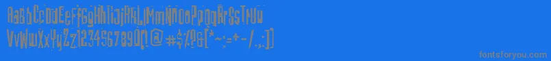 BatmosRegular Font – Gray Fonts on Blue Background