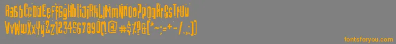BatmosRegular-Schriftart – Orangefarbene Schriften auf grauem Hintergrund