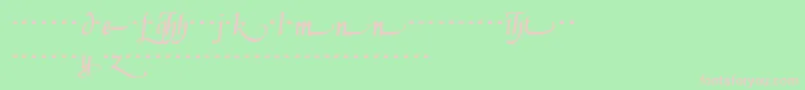 DanielaalternatesRegular Font – Pink Fonts on Green Background