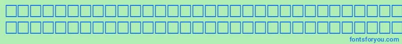 MathRegular Font – Blue Fonts on Green Background