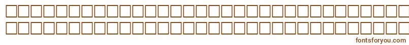 MathRegular Font – Brown Fonts on White Background