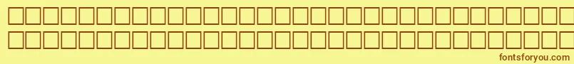 MathRegular Font – Brown Fonts on Yellow Background