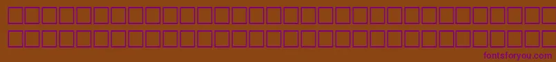 MathRegular Font – Purple Fonts on Brown Background