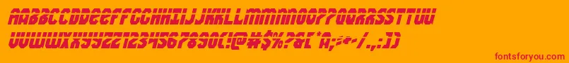 Warnationlaserital Font – Red Fonts on Orange Background