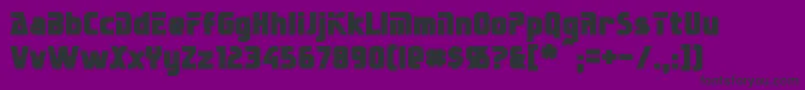 SternbachBold Font – Black Fonts on Purple Background