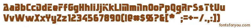 SternbachBold-fontti – ruskeat fontit valkoisella taustalla
