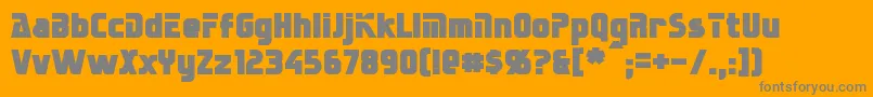 SternbachBold Font – Gray Fonts on Orange Background