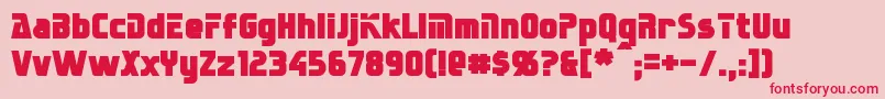 SternbachBold Font – Red Fonts on Pink Background