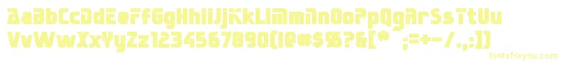 Шрифт SternbachBold – жёлтые шрифты