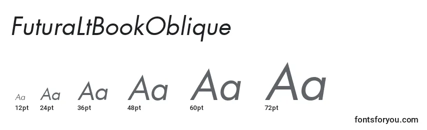 Размеры шрифта FuturaLtBookOblique
