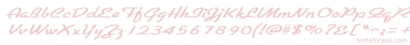 GallantewideRegular Font – Pink Fonts on White Background