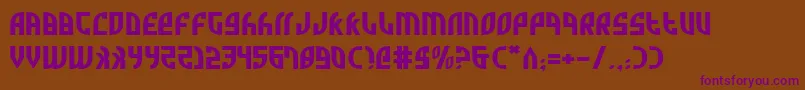 ZoneRiderExpanded Font – Purple Fonts on Brown Background