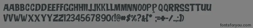 Шрифт JmhAdo – чёрные шрифты на сером фоне