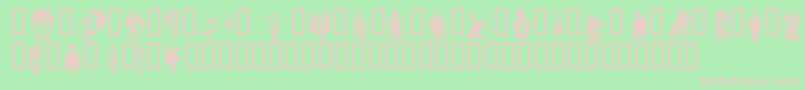 Uncap ffy Font – Pink Fonts on Green Background