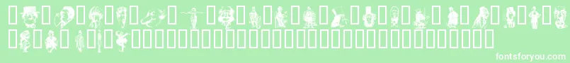 Uncap ffy Font – White Fonts on Green Background