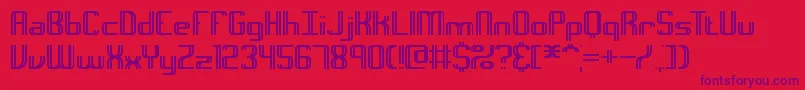 Weitere Informationen zur IntersectBrk-Schriftart IntersectBrk-Schriftart – Violette Schriften auf rotem Hintergrund