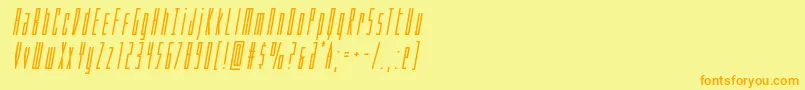 Подробнее о шрифте Phantaconboldital Шрифт Phantaconboldital – оранжевые шрифты на жёлтом фоне