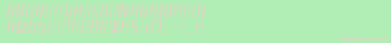 Phantaconboldital Font – Pink Fonts on Green Background