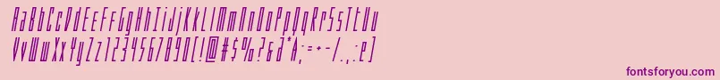 Phantaconboldital Font – Purple Fonts on Pink Background