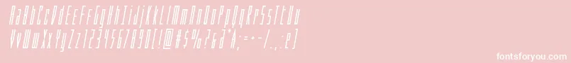 Phantaconboldital Font – White Fonts on Pink Background