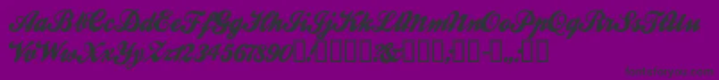 BallparkWeiner Font – Black Fonts on Purple Background