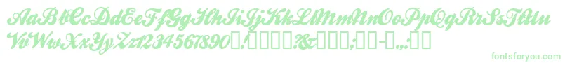 BallparkWeiner Font – Green Fonts on White Background