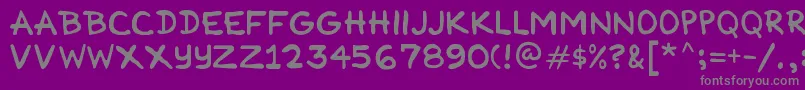 Cartnist Font – Gray Fonts on Purple Background