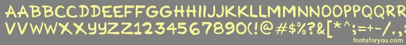 More about Cartnist Font Cartnist Font – Yellow Fonts on Gray Background