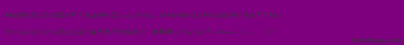 Weitere Informationen zur ZxSpectrum7-Schriftart ZxSpectrum7-Schriftart – Schwarze Schriften auf violettem Hintergrund