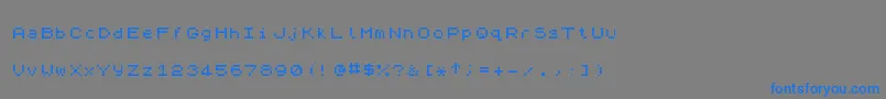 Подробнее о шрифте ZxSpectrum7 Шрифт ZxSpectrum7 – синие шрифты на сером фоне