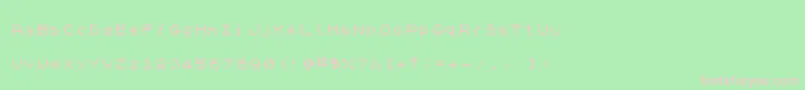 ZxSpectrum7 Font – Pink Fonts on Green Background