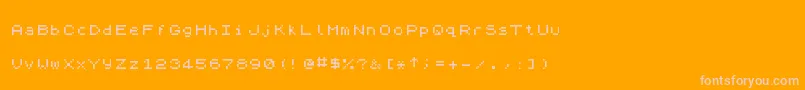 Подробнее о шрифте ZxSpectrum7 Шрифт ZxSpectrum7 – розовые шрифты на оранжевом фоне