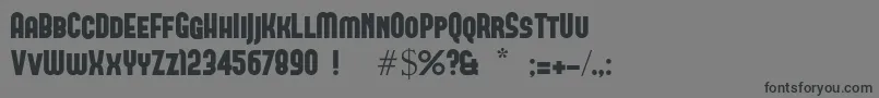 Forque Font – Black Fonts on Gray Background