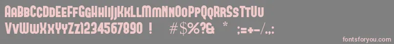 Forque Font – Pink Fonts on Gray Background