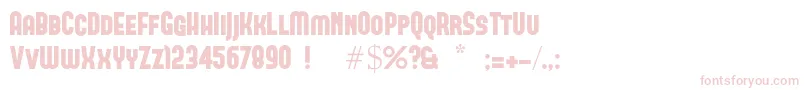 Forque Font – Pink Fonts on White Background